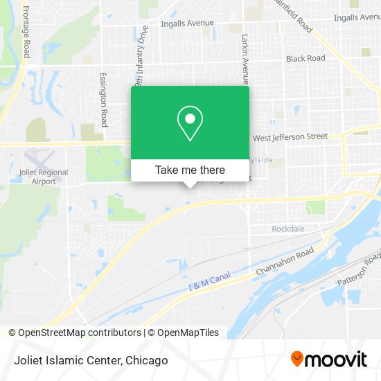Joliet Islamic Center map