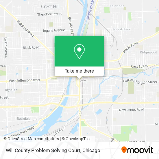 Will County Problem Solving Court map