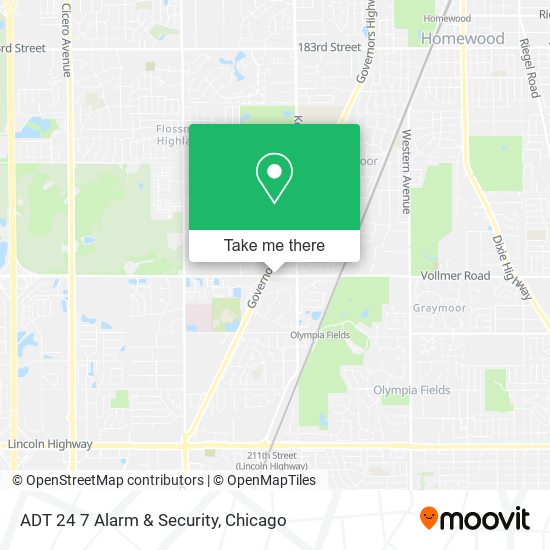 Mapa de ADT 24 7 Alarm & Security