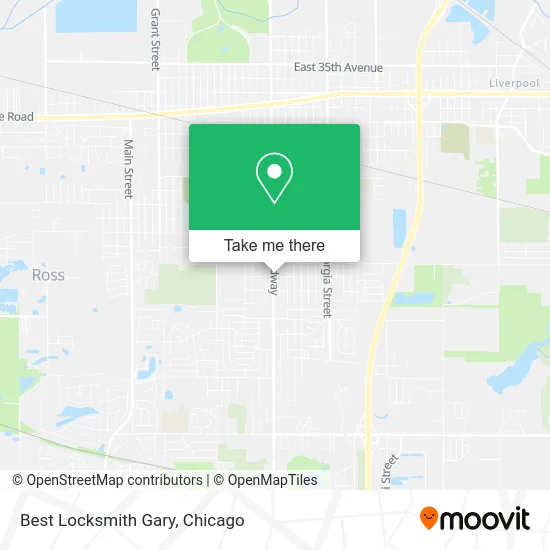 Best Locksmith Gary map
