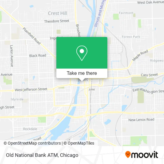 Old National Bank ATM map