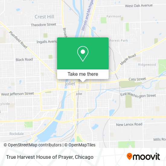 True Harvest House of Prayer map