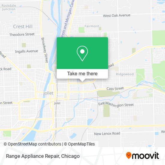 Mapa de Range Appliance Repair