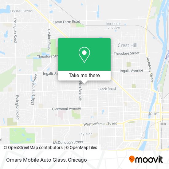 Omars Mobile Auto Glass map