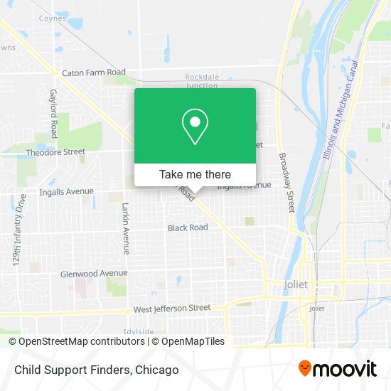 Mapa de Child Support Finders