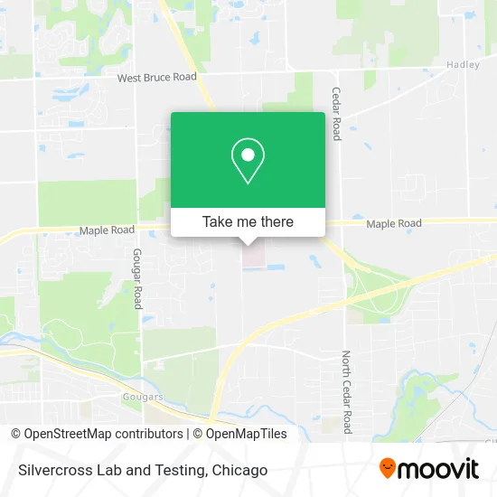 Silvercross Lab and Testing map