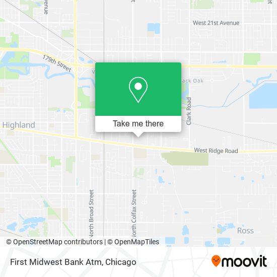 First Midwest Bank Atm map