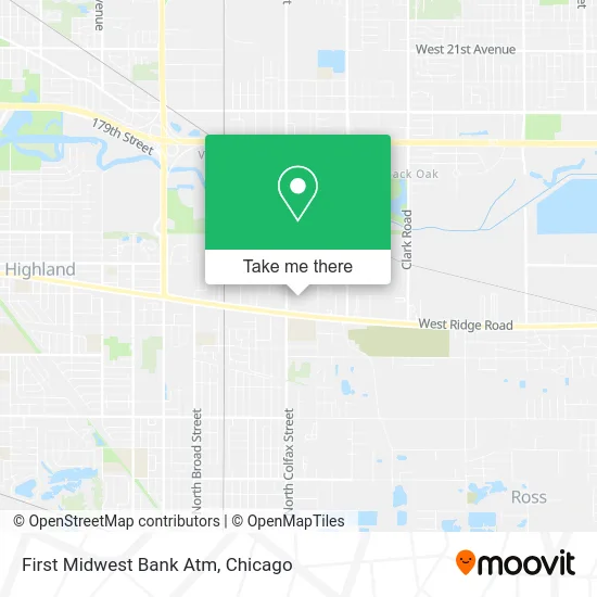 First Midwest Bank Atm map