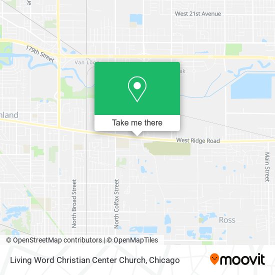 Living Word Christian Center Church map