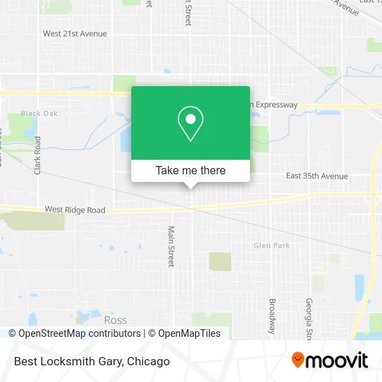 Best Locksmith Gary map