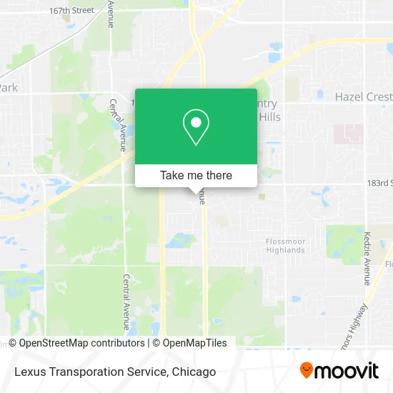 Lexus Transporation Service map