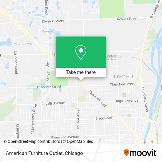 Mapa de American Furniture Outlet
