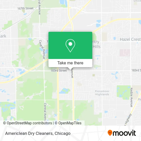 Americlean Dry Cleaners map