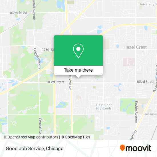 Mapa de Good Job Service