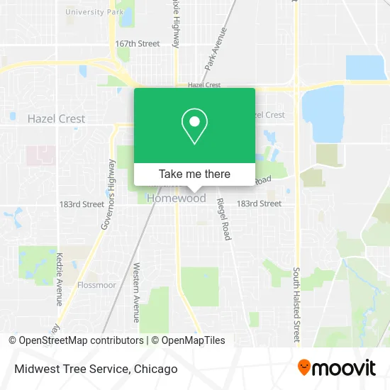 Midwest Tree Service map