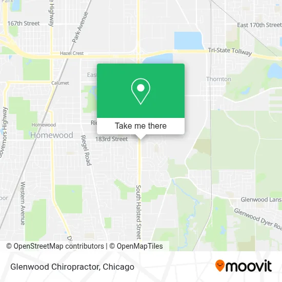 Glenwood Chiropractor map