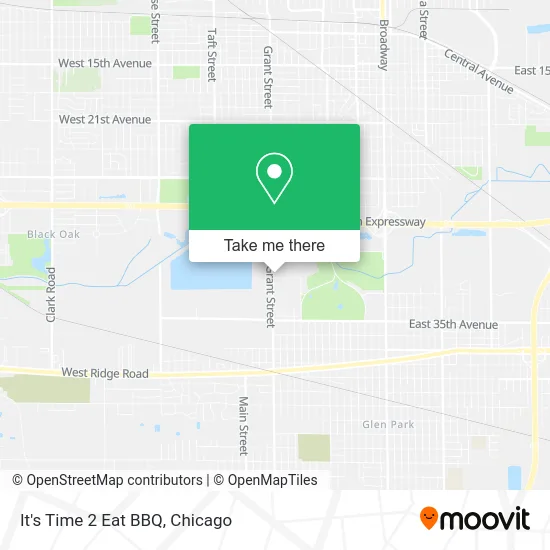 It's Time 2 Eat BBQ map