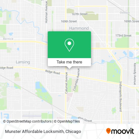 Mapa de Munster Affordable Locksmith