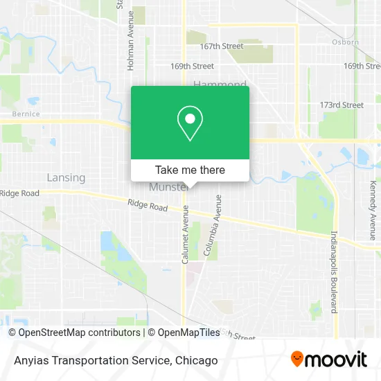Anyias Transportation Service map