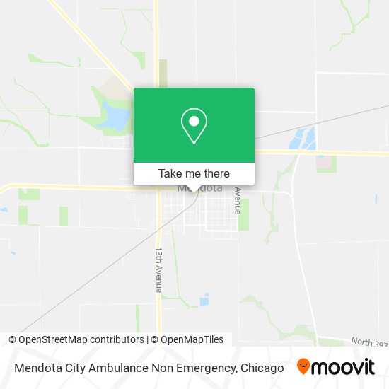 Mendota City Ambulance Non Emergency map