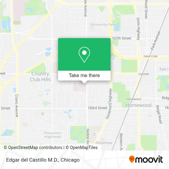 Edgar del Castillo M.D. map