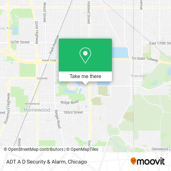 Mapa de ADT A D Security & Alarm