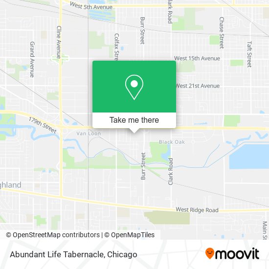 Mapa de Abundant Life Tabernacle