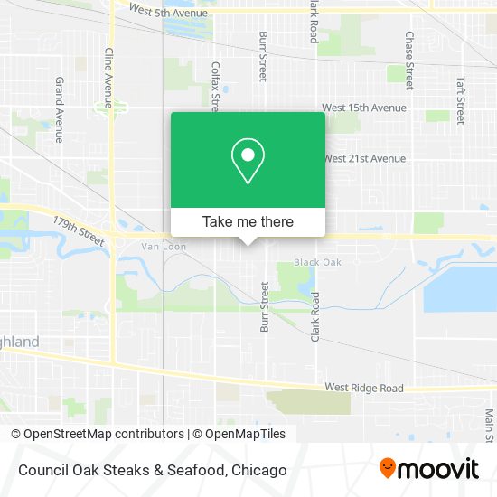 Council Oak Steaks & Seafood map