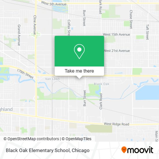 Black Oak Elementary School map