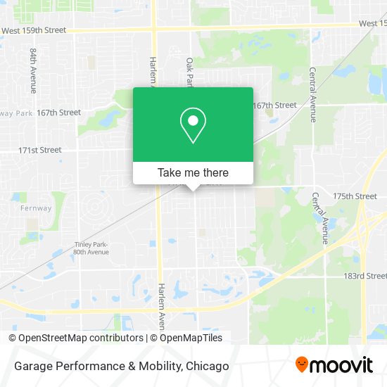 Garage Performance & Mobility map