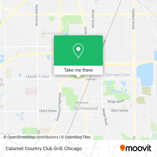 Calumet Country Club Grill map