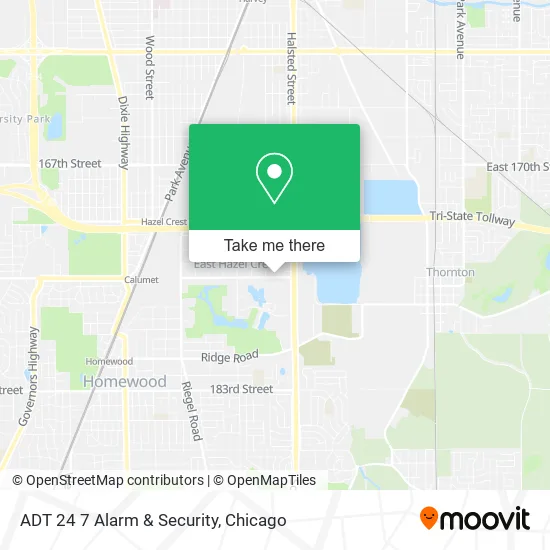 ADT 24 7 Alarm & Security map