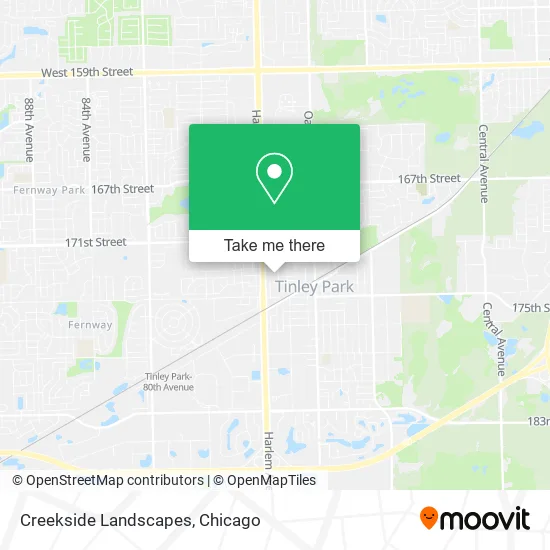 Creekside Landscapes map