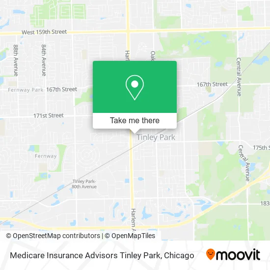 Medicare Insurance Advisors Tinley Park map
