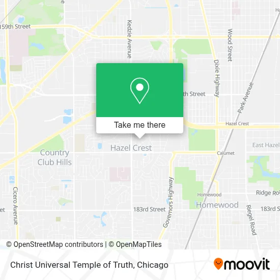 Christ Universal Temple of Truth map