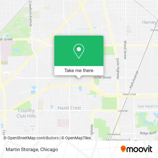 Martin Storage map