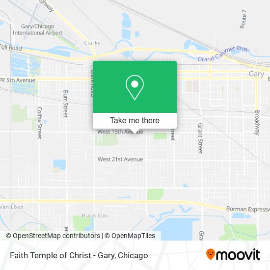 Mapa de Faith Temple of Christ - Gary