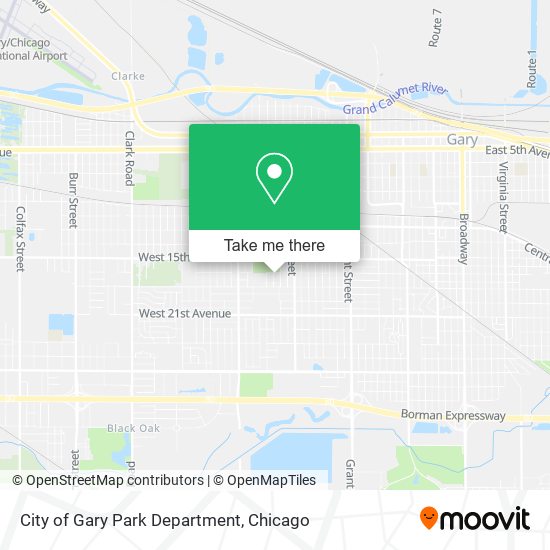 Mapa de City of Gary Park Department