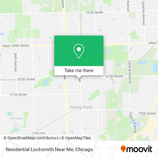 Mapa de Residential Locksmith Near Me