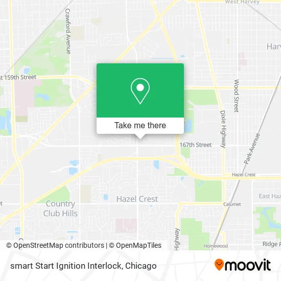 smart Start Ignition Interlock map