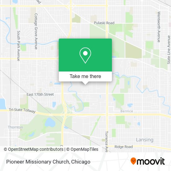 Pioneer Missionary Church map