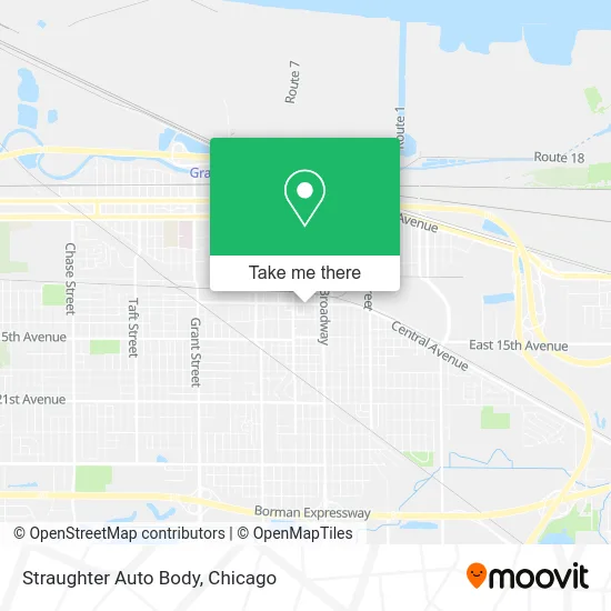 Straughter Auto Body map