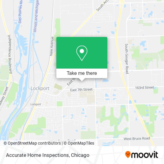 Accurate Home Inspections map
