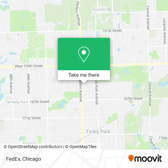 FedEx map
