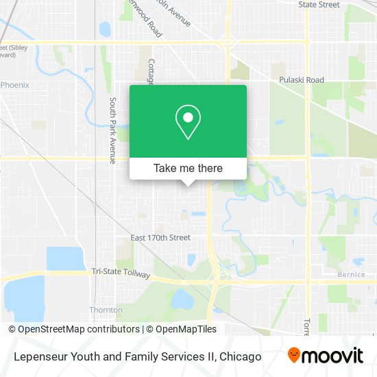Mapa de Lepenseur Youth and Family Services II