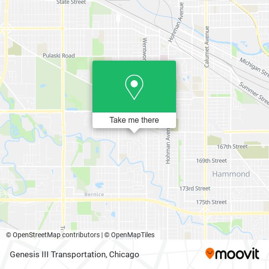 Genesis III Transportation map