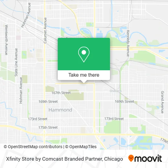 Xfinity Store by Comcast Branded Partner map