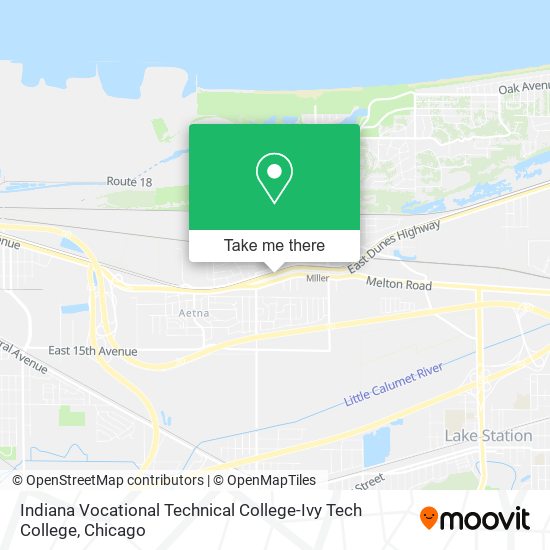 Indiana Vocational Technical College-Ivy Tech College map