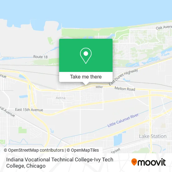 Indiana Vocational Technical College-Ivy Tech College map