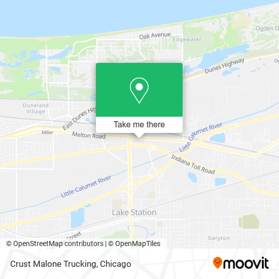 Crust Malone Trucking map
